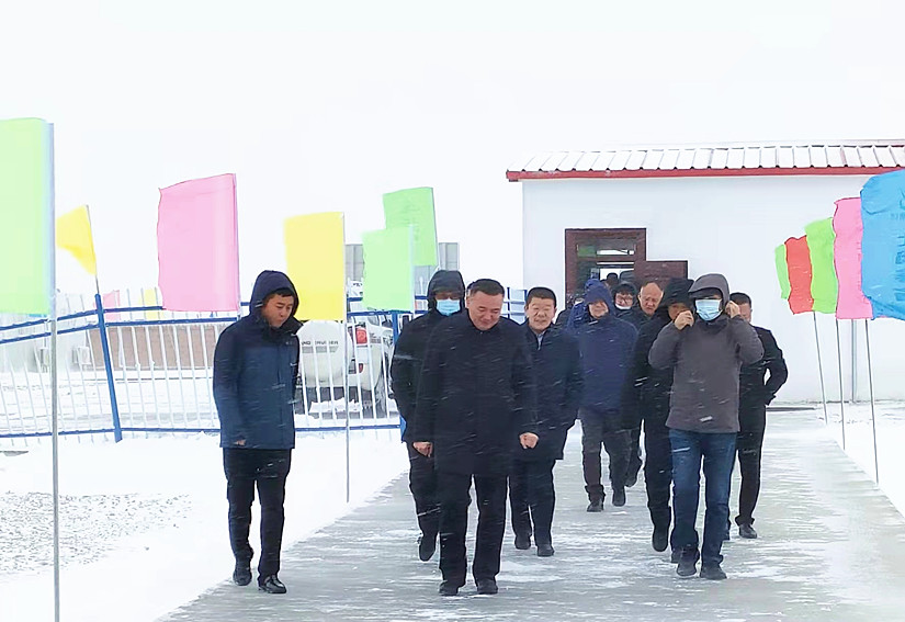 阿勒泰地委、行署帶隊的觀摩團(tuán)一行60余人到達(dá)北園春多胎羊產(chǎn)業(yè)園_副本.jpg